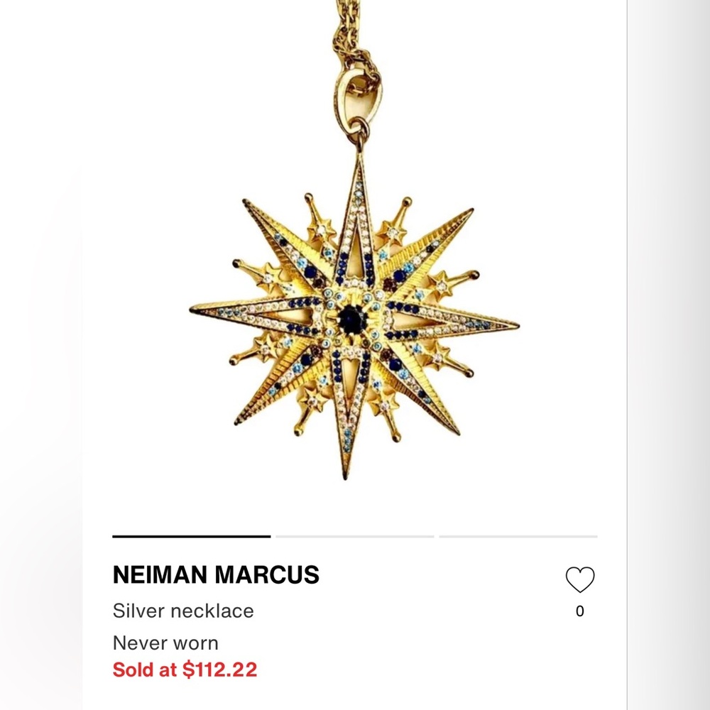 Neiman Marcus Starburst Necklace - Picture 2 of 4